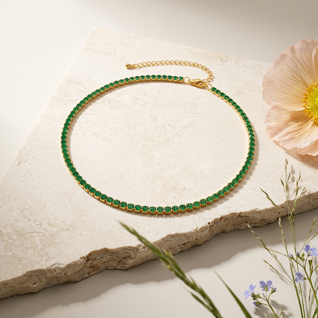 Raelia Golden Chain Choker Necklace