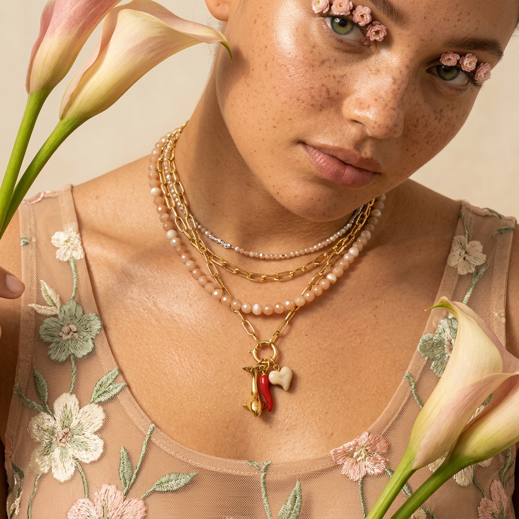 Zianlia Golden Drop Pendant Charm