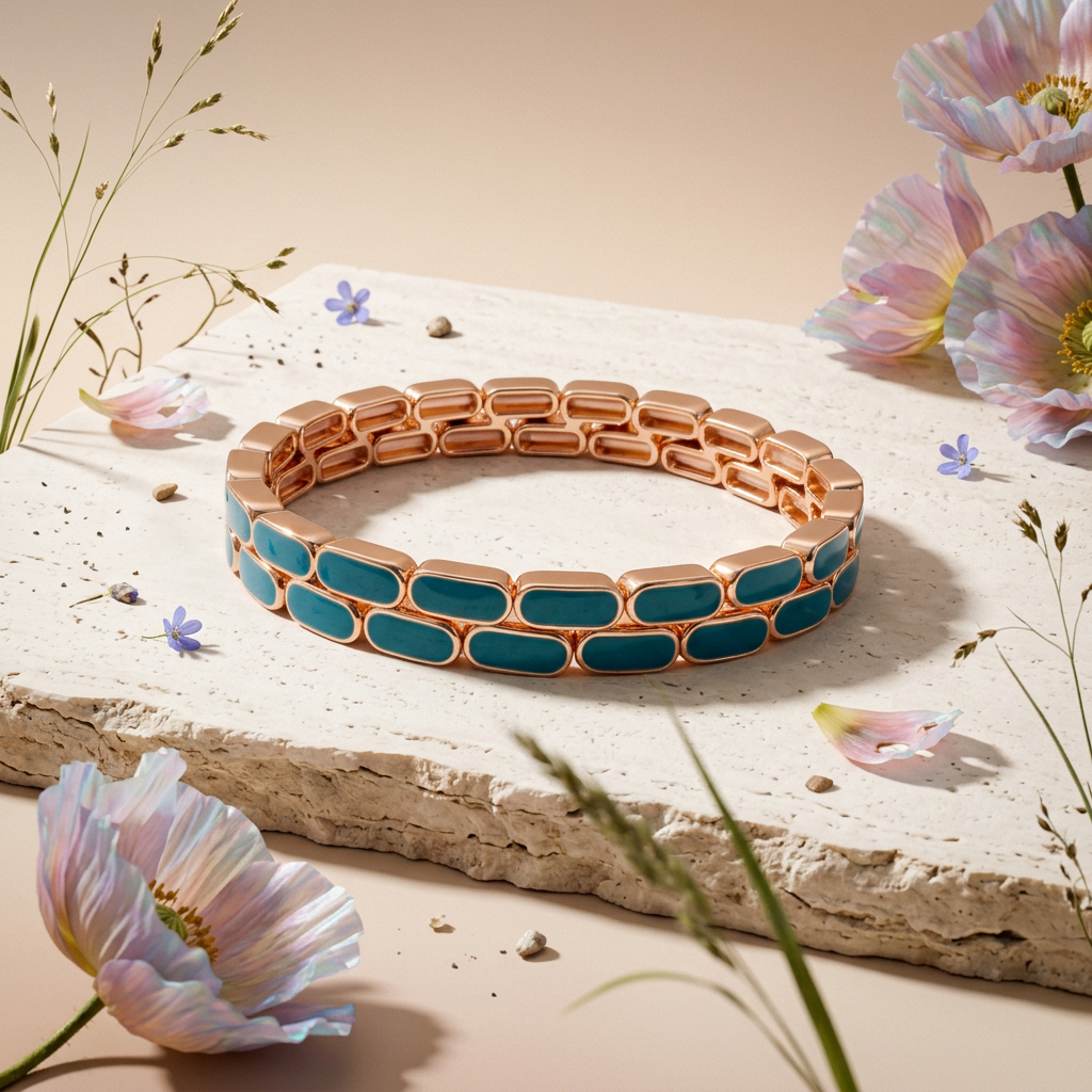 Ziolia Rose Gold Chain Link Bracelet