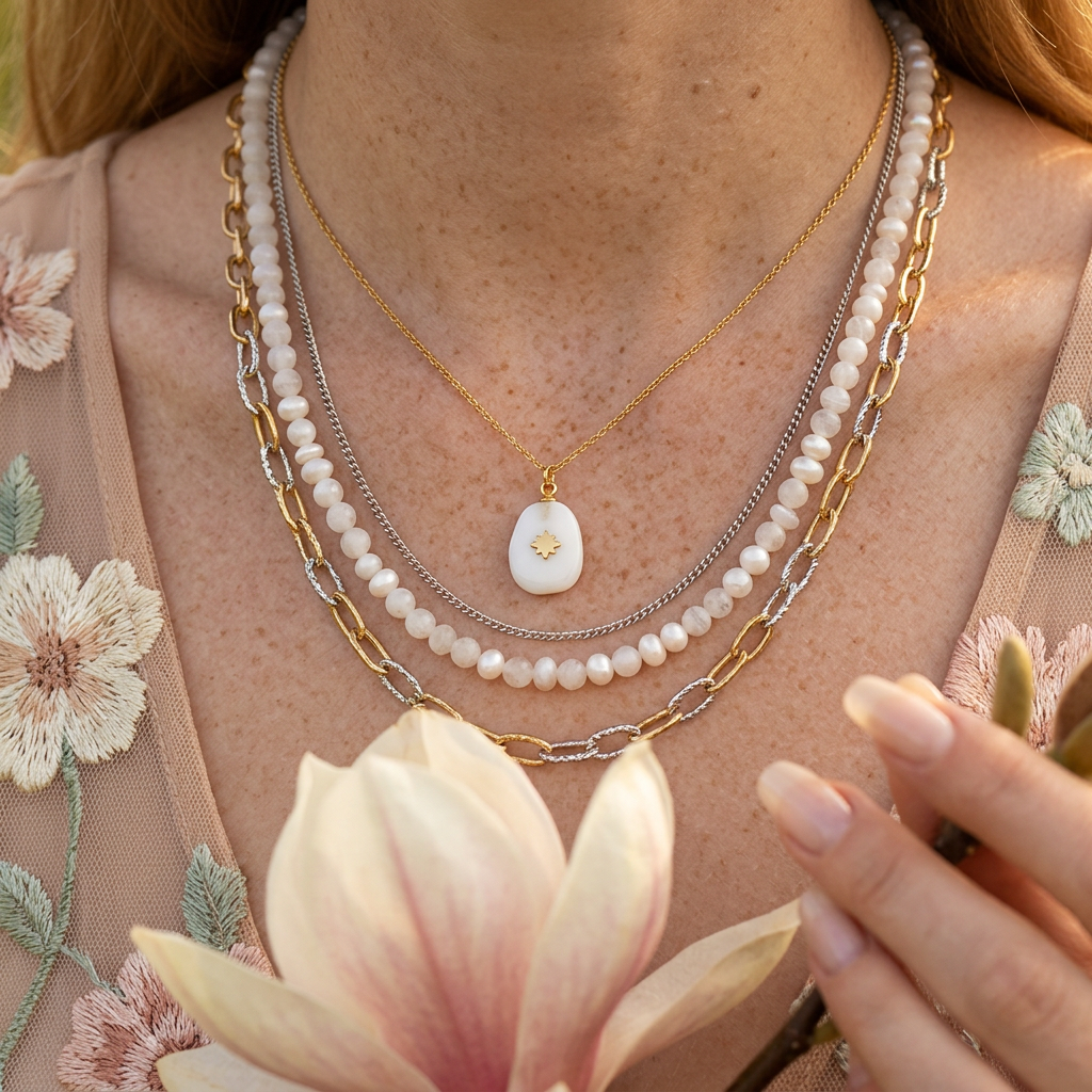 Zealia Golden Oval Pendant Charm