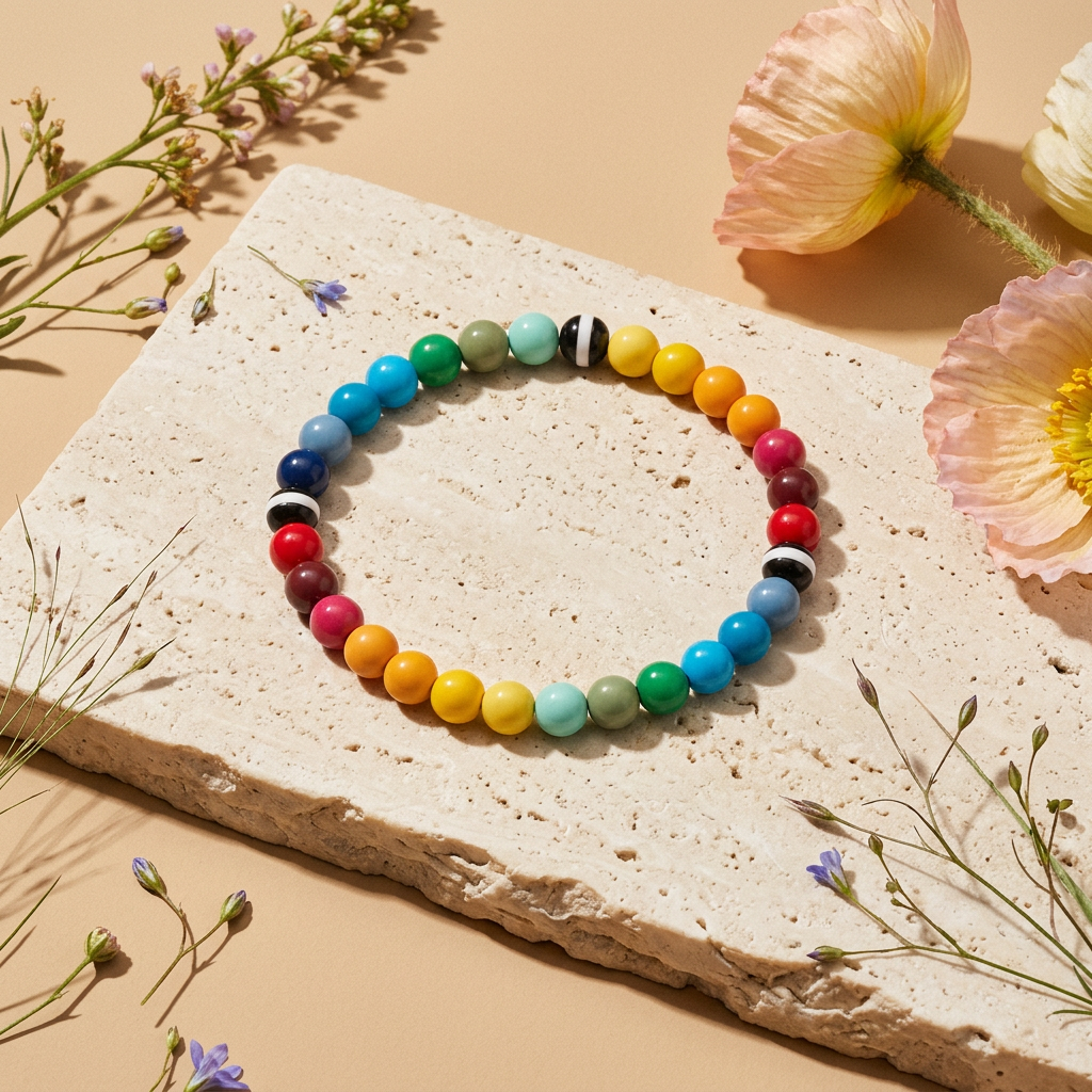 Diolia Acrylic Orb Bead Bracelet