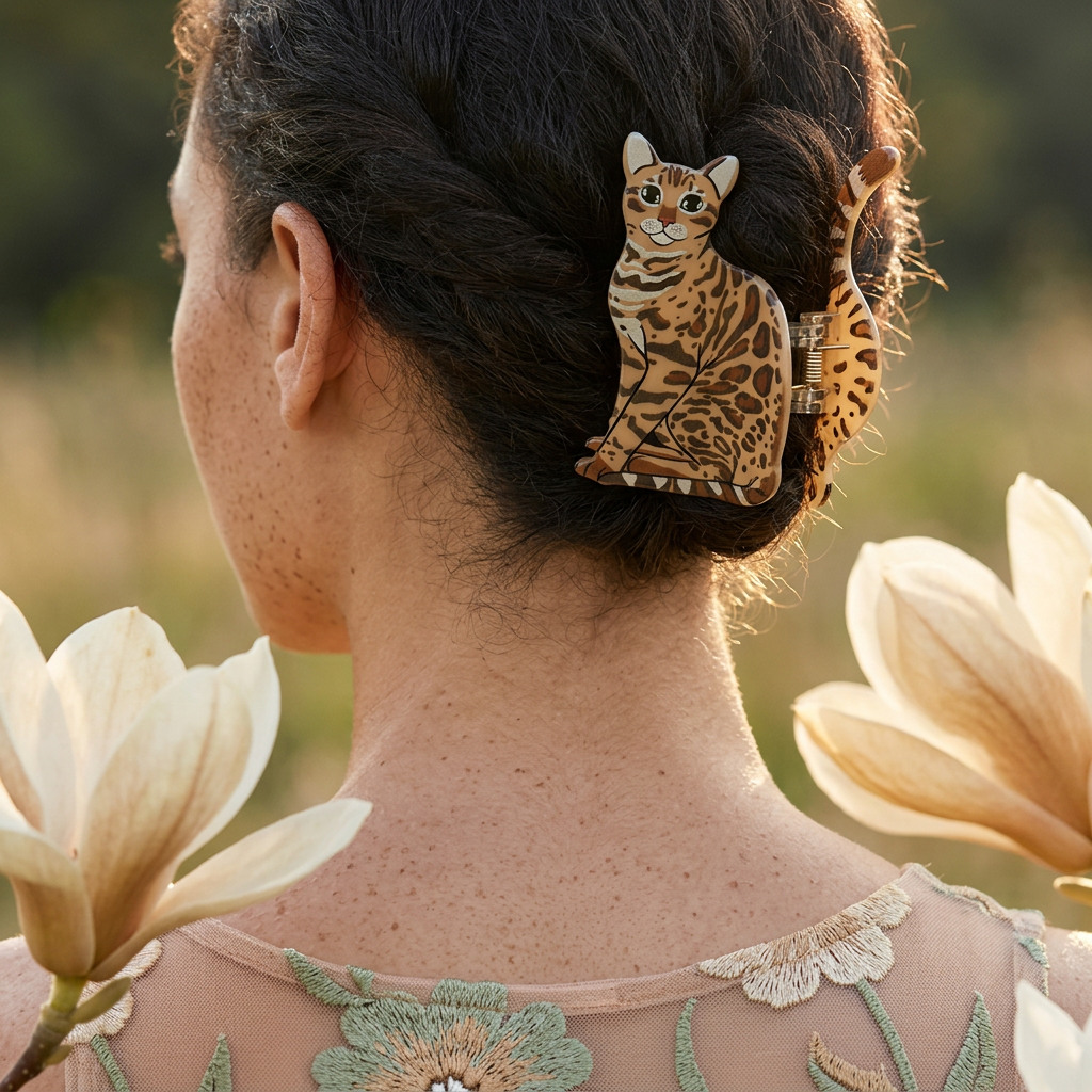 Thealia Acrylic Cat Clip hair