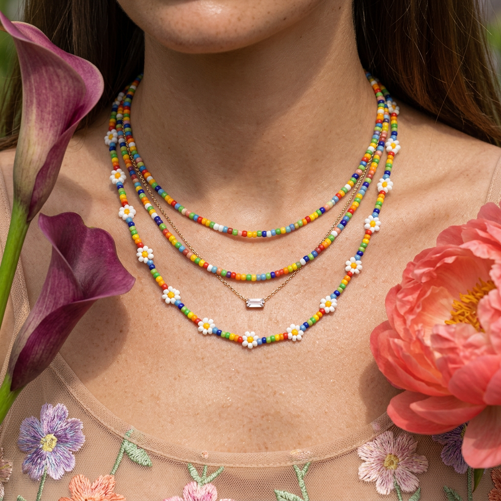 Zionia Golden Daisy Choker Necklace