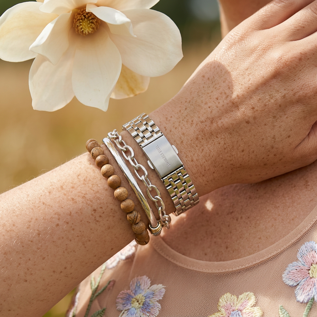 Leovia Silver Link Bracelet bands