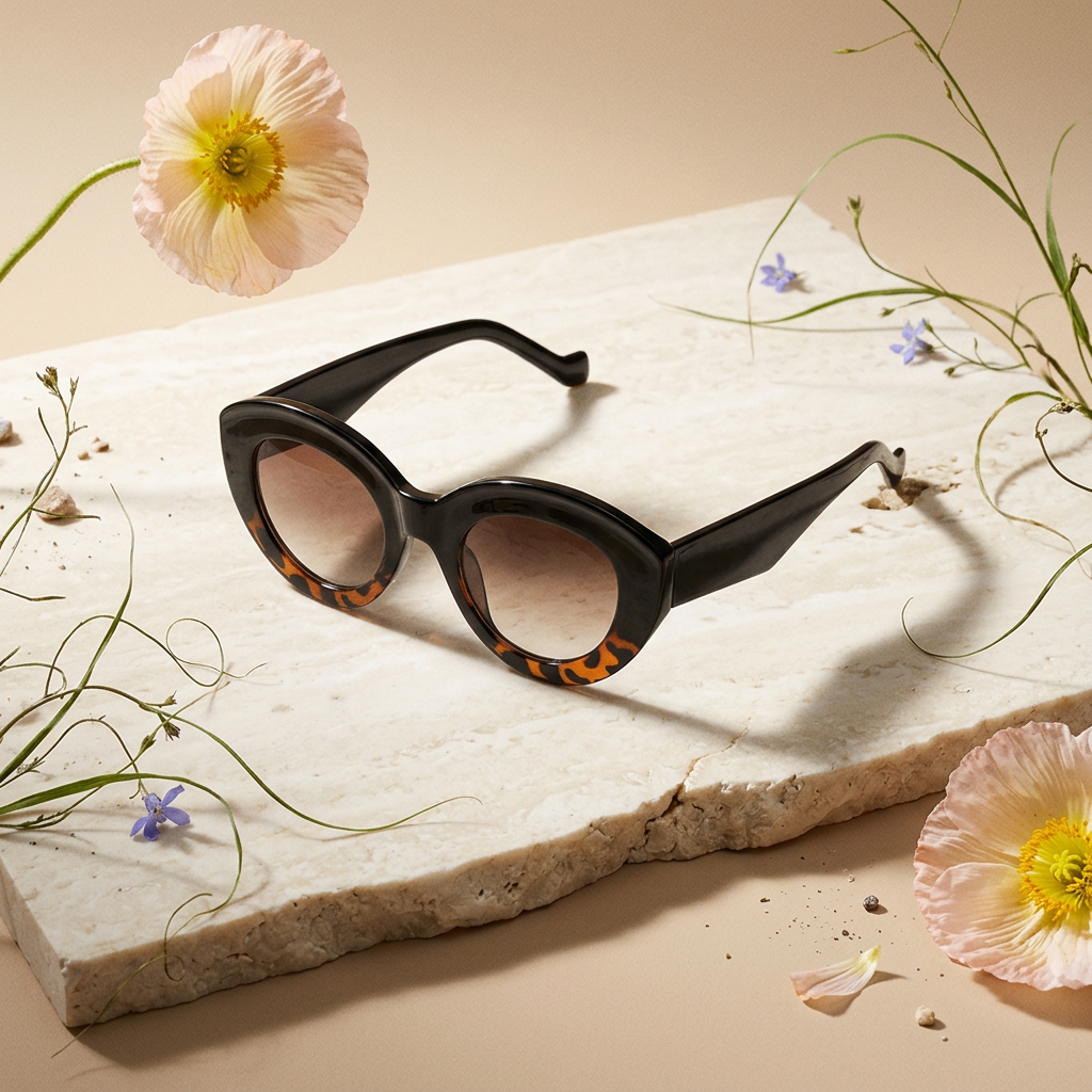Kienna Round Frame Sunglasses