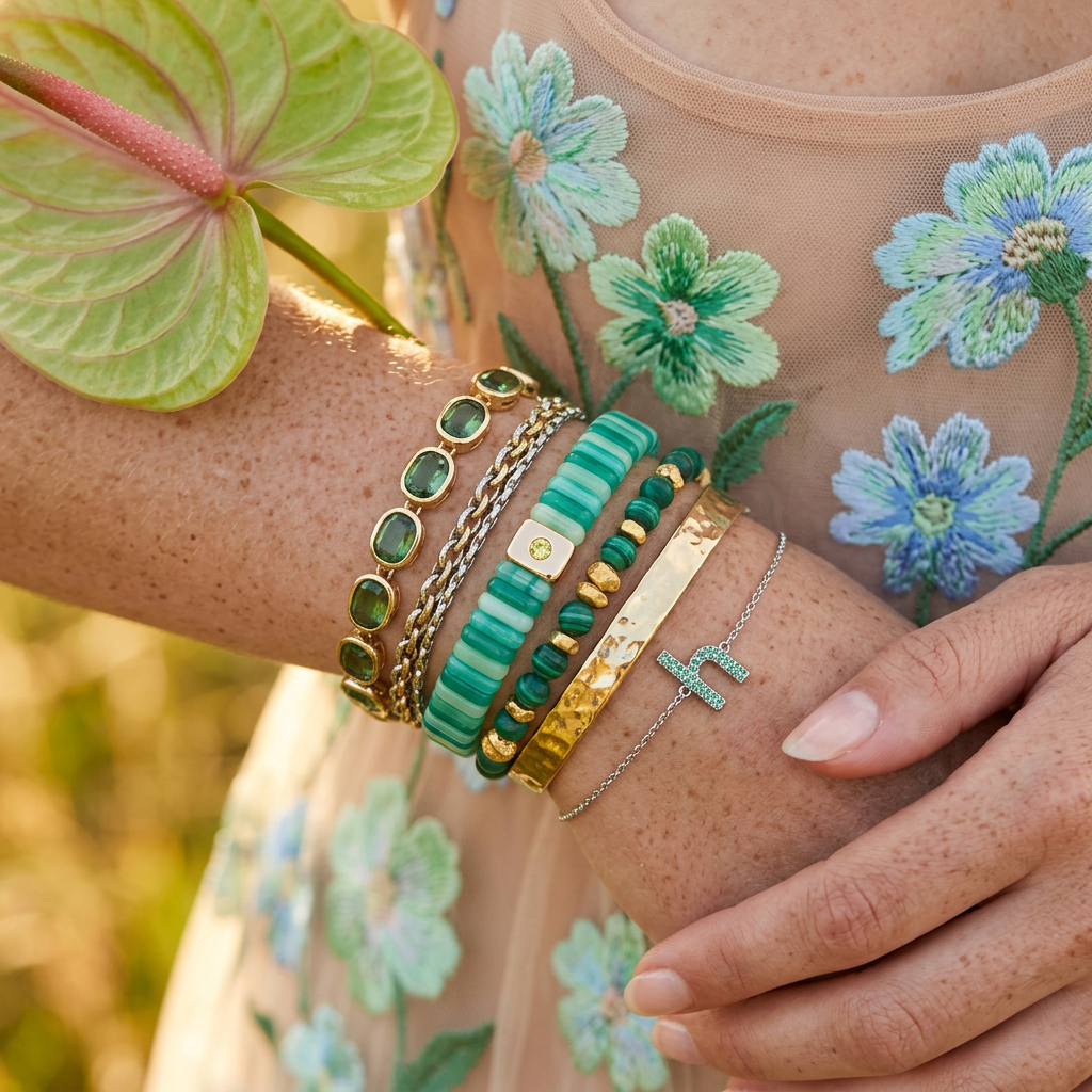 Liosia Rose Gold Disc Strand Bracelet