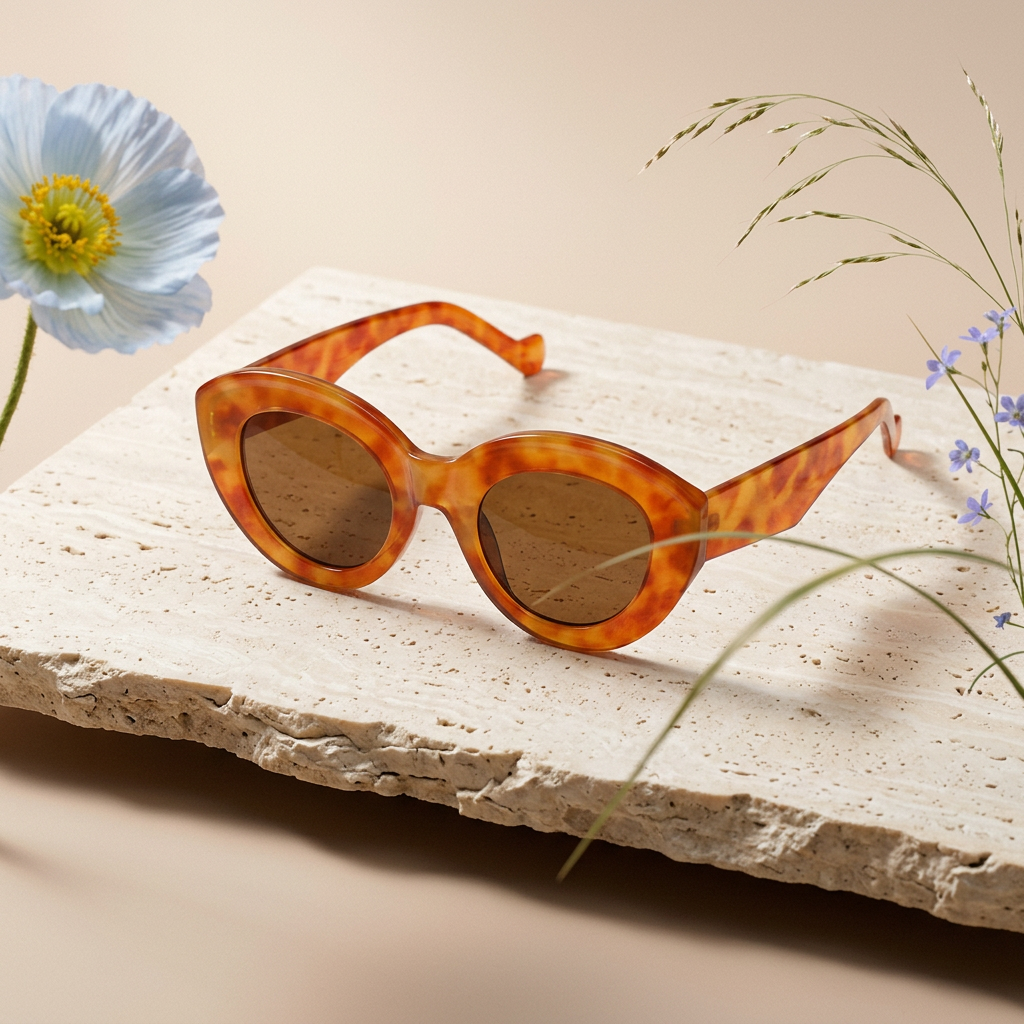 Zaeolia Tortoise Cat-Eye Acetate Sunglasses
