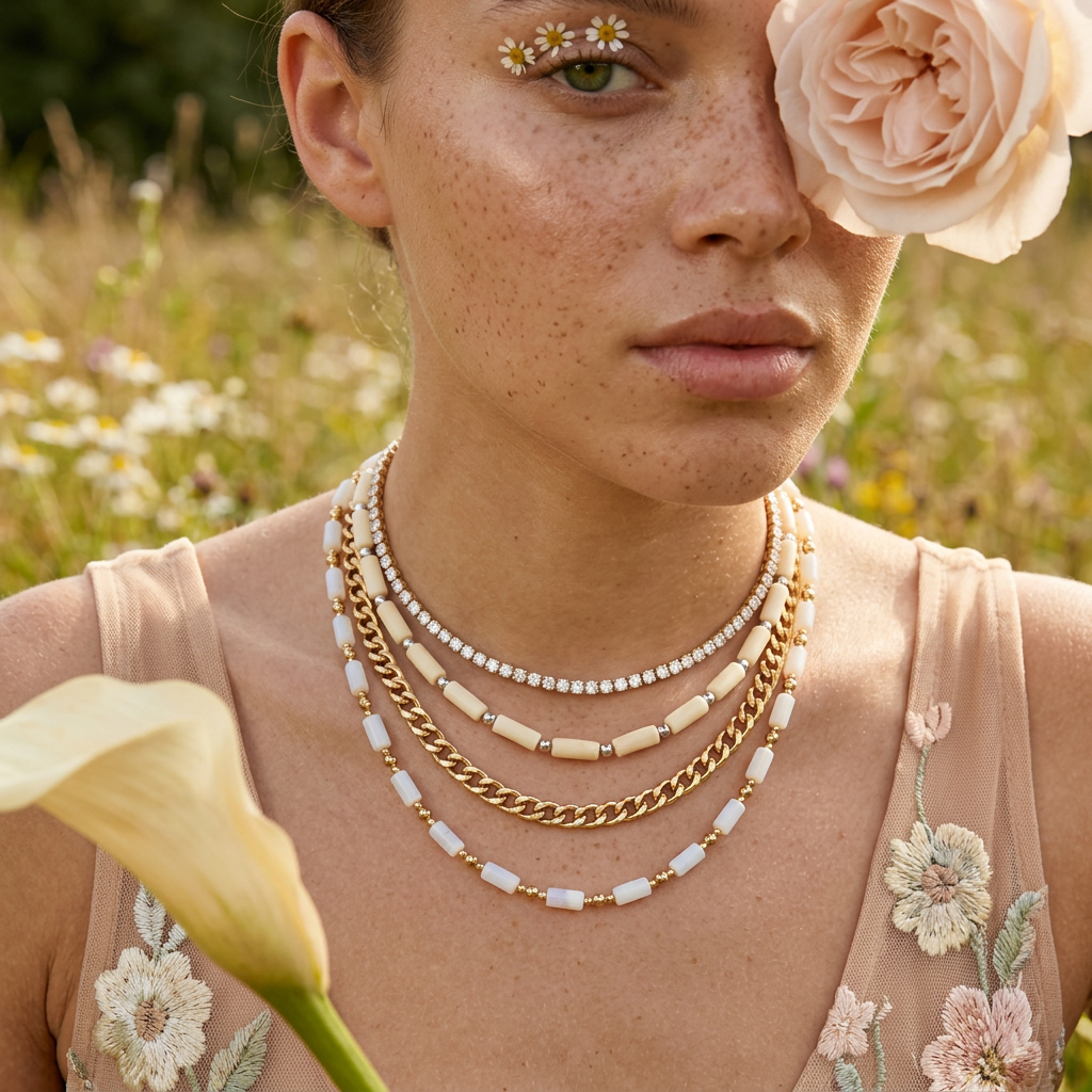 Raevia Golden Chain Necklace