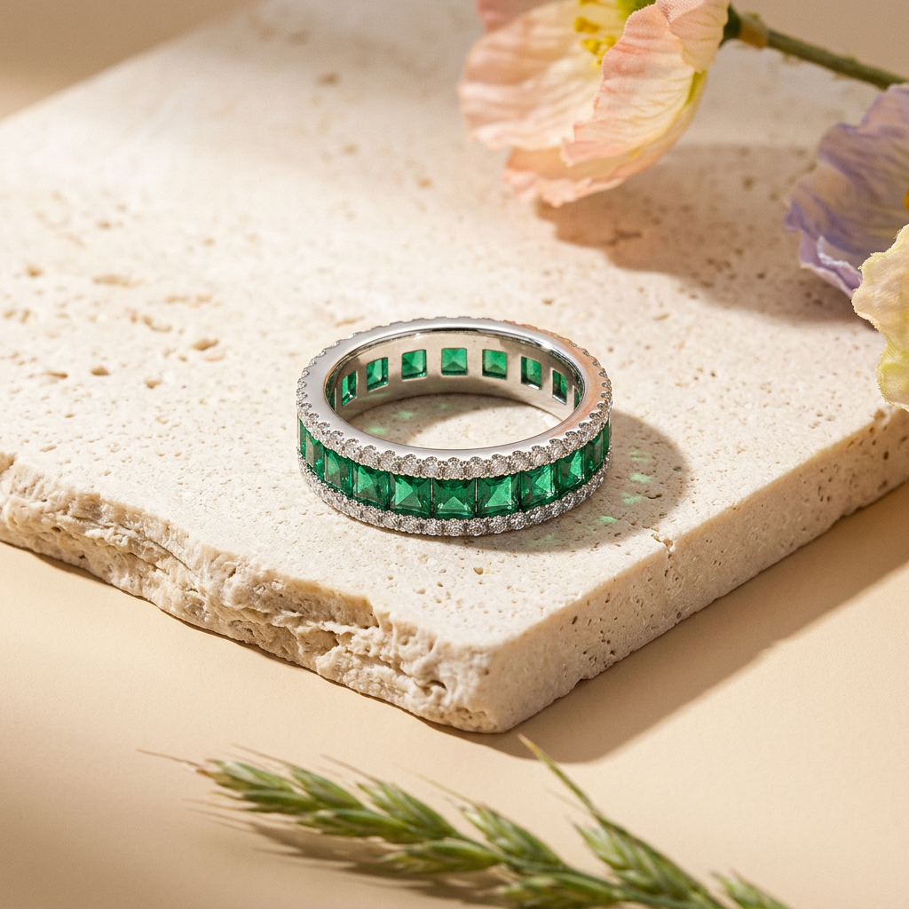 Liorea Silver Halo Band Ring