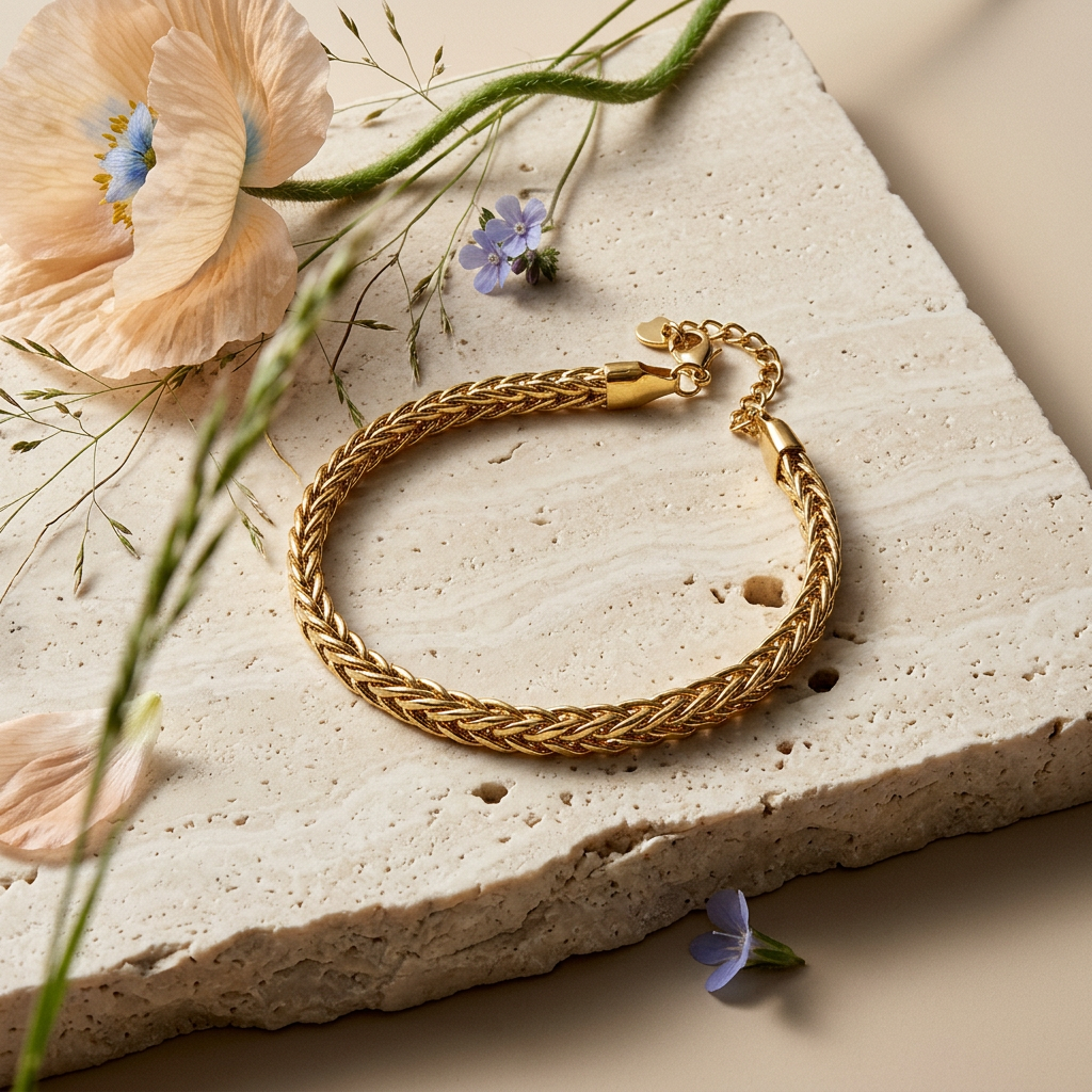 Gialia Golden Rope Chain Bracelet