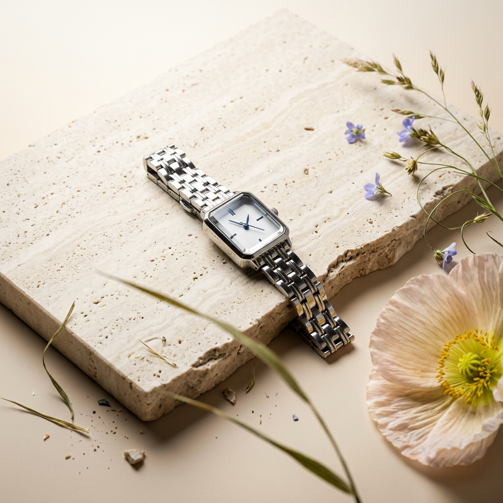 Raelia Silver Bar Band Watch