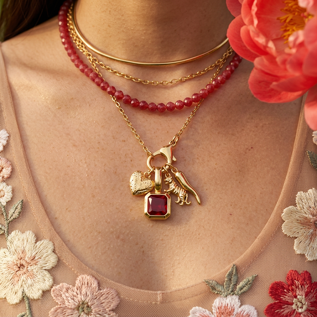 Liantha Golden Pendant Charm