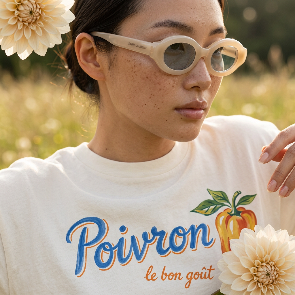 Velia Cream Oval Sunglasses
