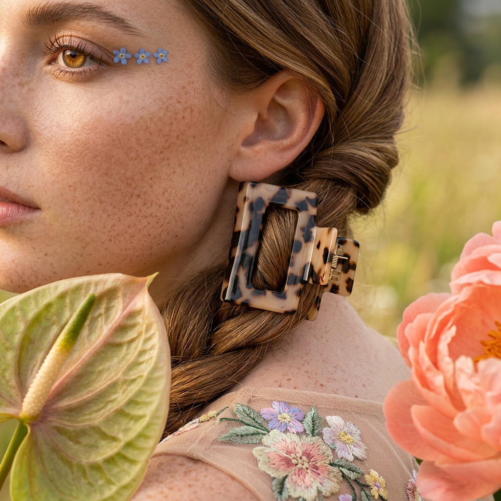 Vealia Tortoise Rectangle Claw hair