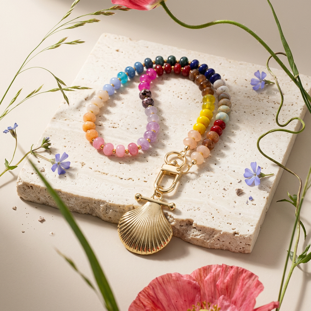 Liora Golden Shell Pendant Charm