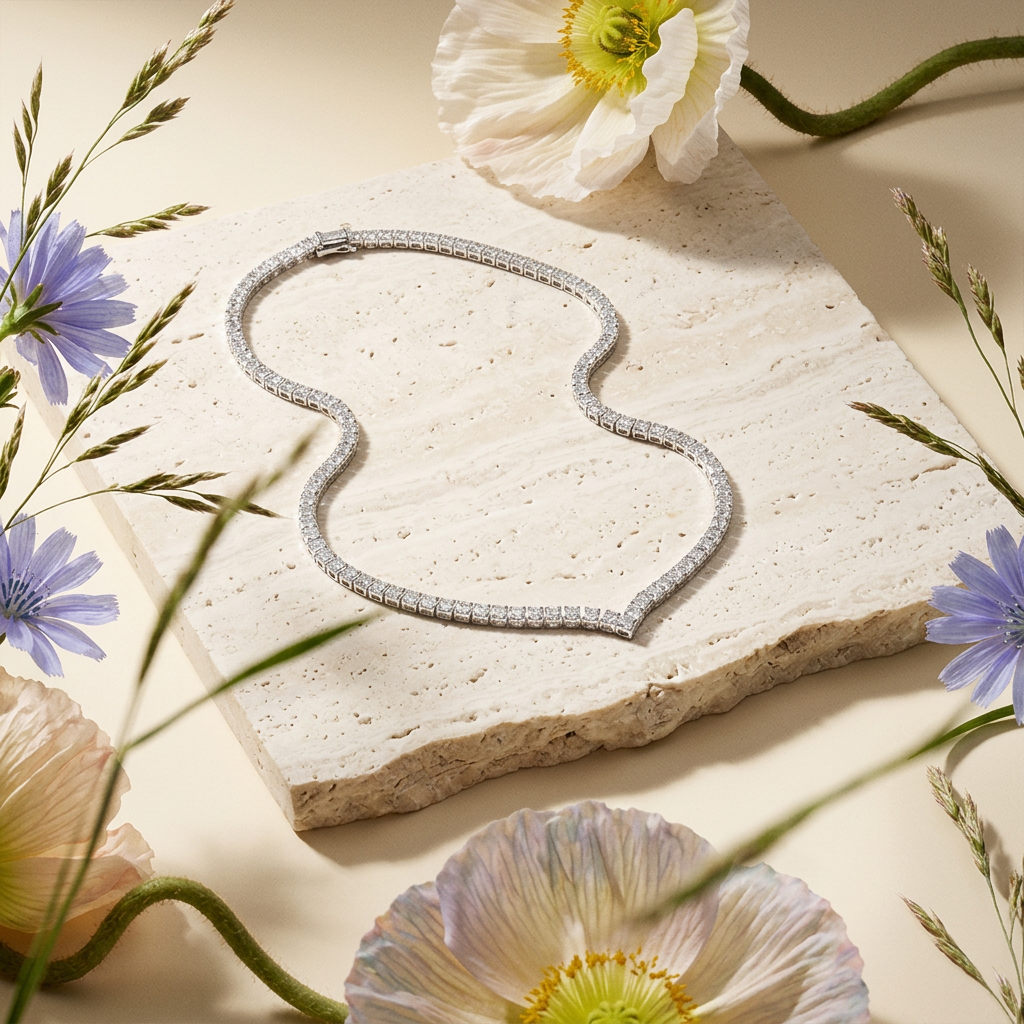 Zialle Silver Chain Pendant Necklace