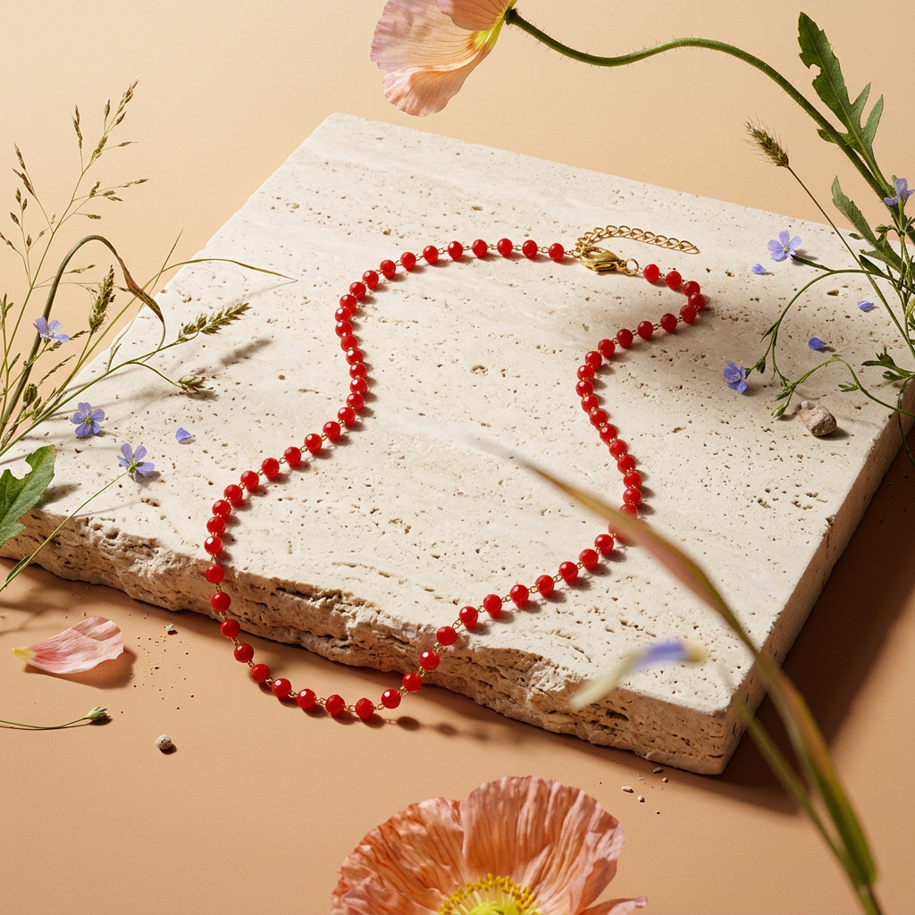 Ziolia Golden Orb Chain Necklace