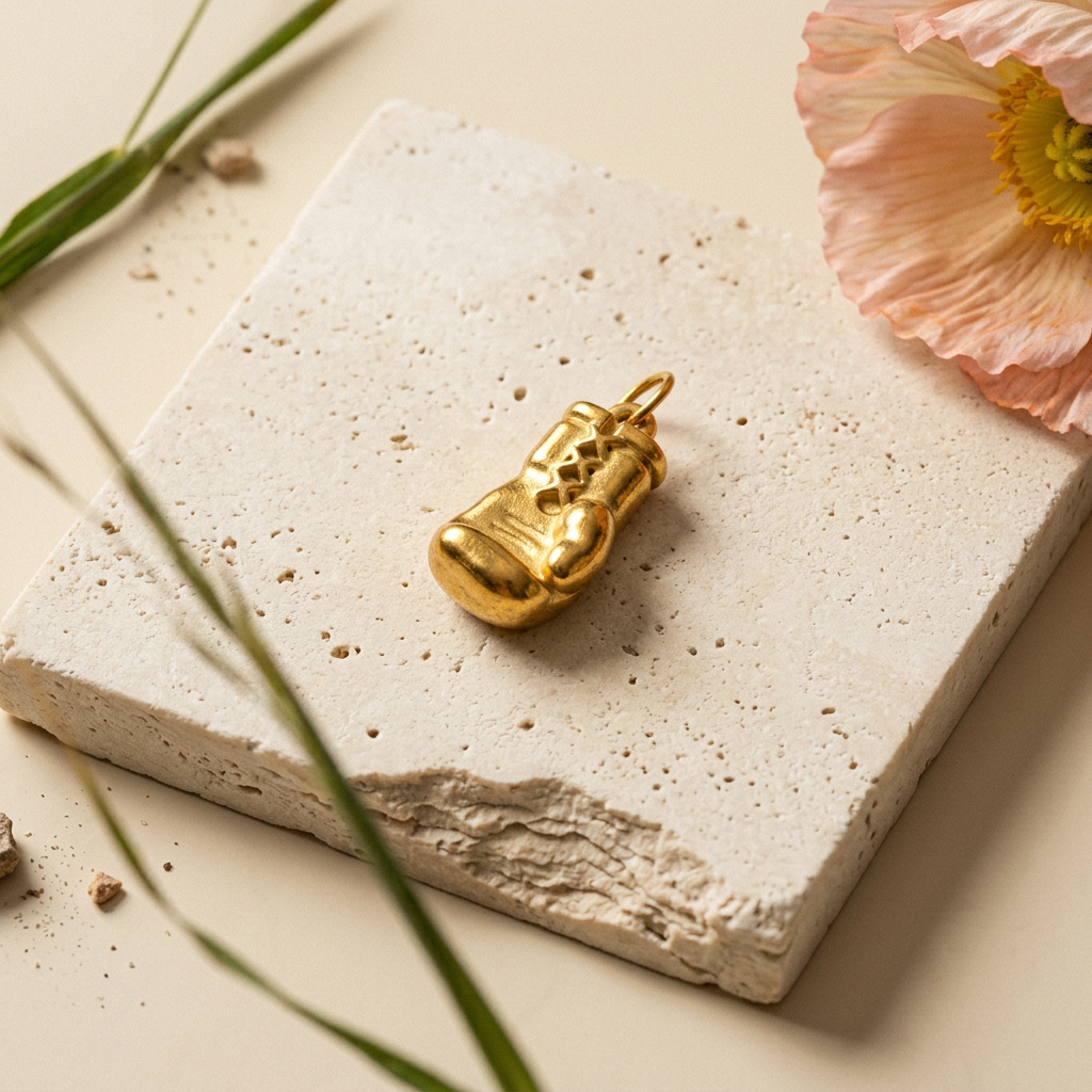 Maelia Golden Sneaker Pendant Charm