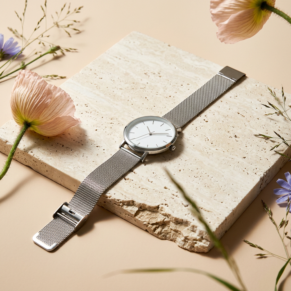 Thionia Silver Disc Classic watch