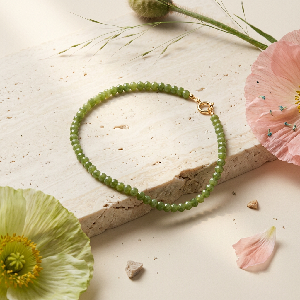 Naevia Golden Orb Strand Bracelet
