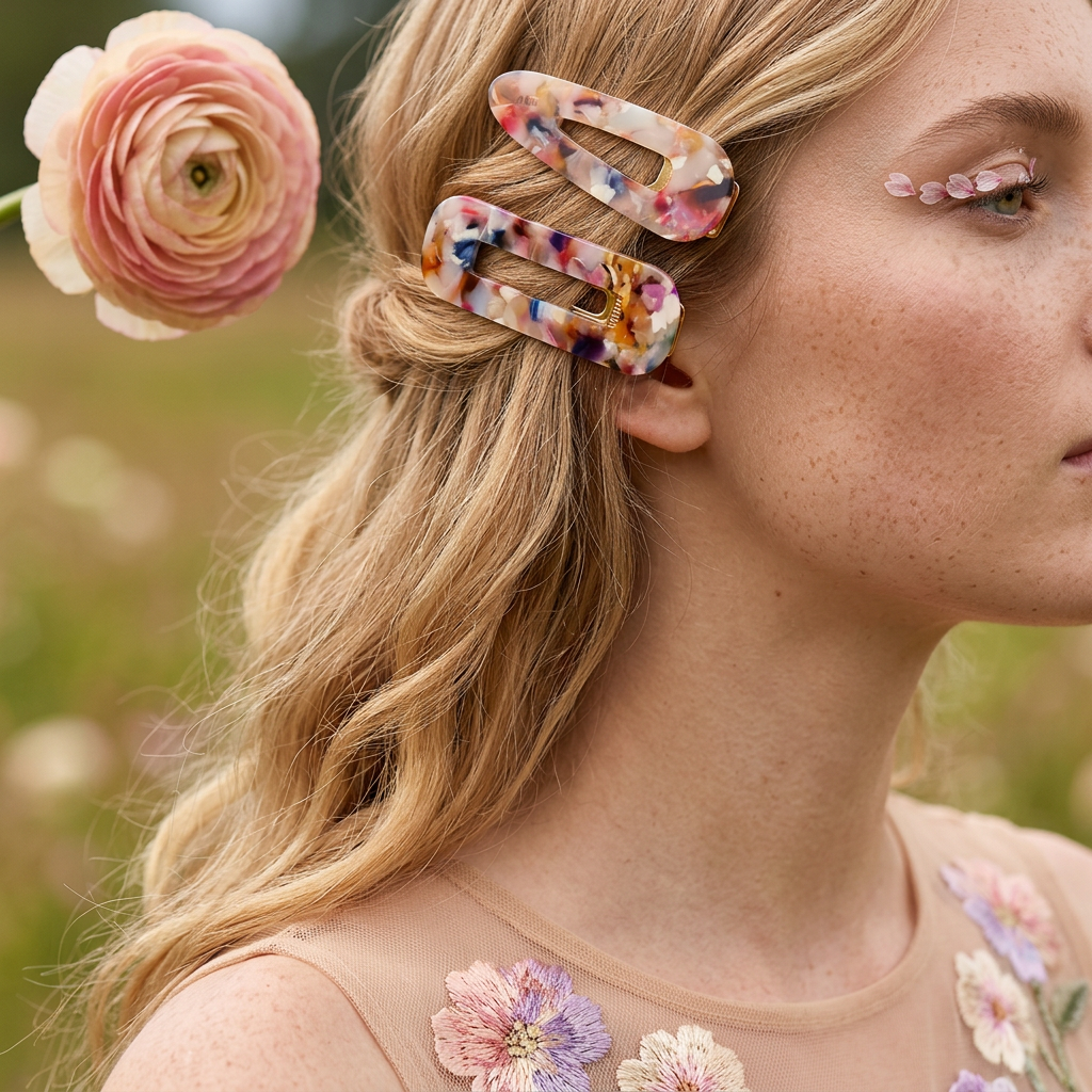 Maelia Golden Bar Clip Hair accessory