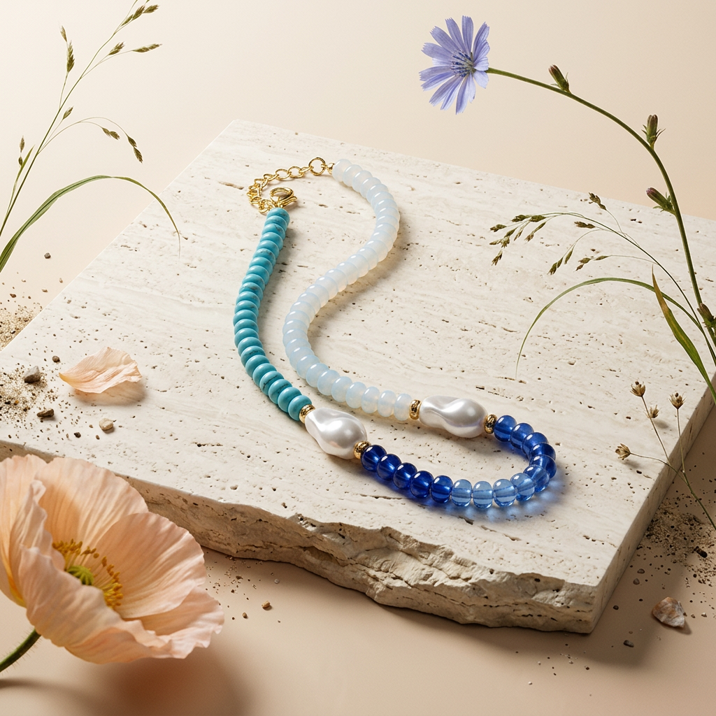 Laevia Golden Pearl Strand Necklace